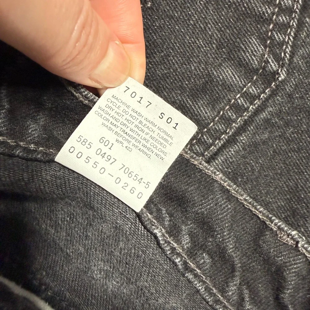 Vintage 90s 1997 Levis 550 Relaxed Fit Black Jeans Made in USA 31x32 Grunge